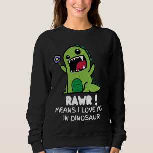 Valentine's Rex Cute Dinosaur Sweatshirt