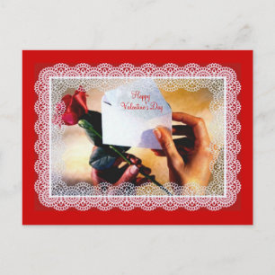 Valentine's Rose Postcard