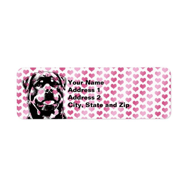 Valentines - Rottweiler Silhouette (Front)