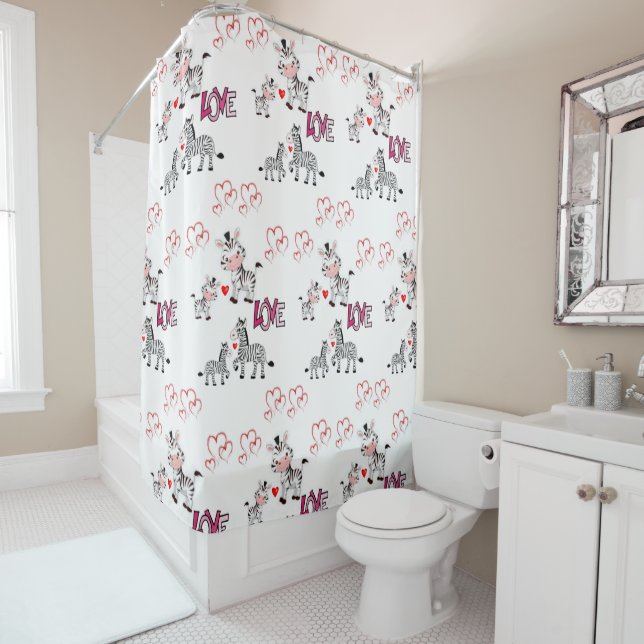 Valentines shower curtain (In Situ)
