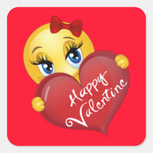 Valentines Square Stickers/Emoticon Sticker