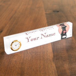 Valentine's Staffordshire bull terrier puppy Nameplate