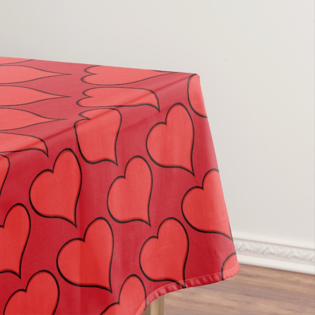 Valentine's Tablecloth Custom Valentine's Decor (In Situ)