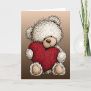Valentines Teddy Bear Card
