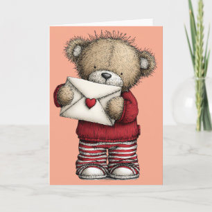Valentines Teddy Bear Card