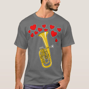 Valentines Tenor Horn Teacher Brass Player Wedding T-Shirt