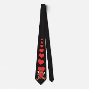 Valentine's Tie Red Valentine's Cupid Neckties