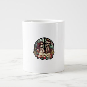 Valentines Till Death Do Us Part Classic Large Coffee Mug