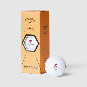 Valentine's to golfer with love you golf balls