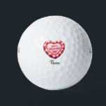 Valentine's  to golfer with love you   golf balls<br><div class="desc">Valentine's  to golfer with love you</div>