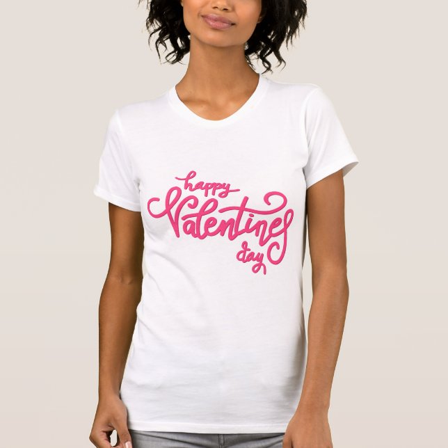 Valentine's Typography Sayings T-Shirt (Front)