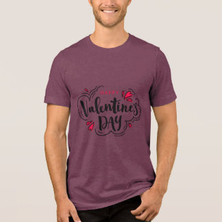 Valentine's Typography Sayings Tri-Blend Shirt