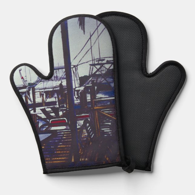 Valentine's View, Harbour Island Oven Mitt (Front/Back)