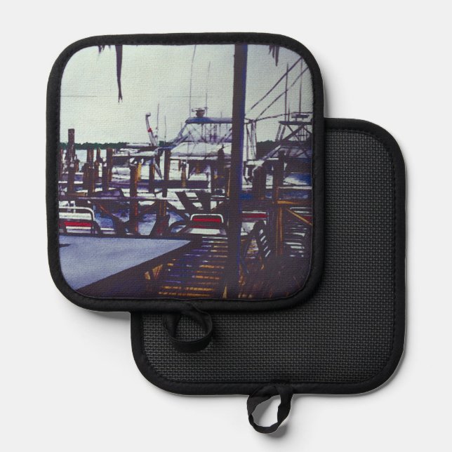 Valentine's View, Harbour Island Pot Holder (Front/Back)