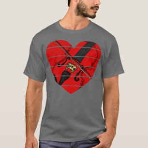 Valentines Violin Violinist Wedding Musician T-Shirt
