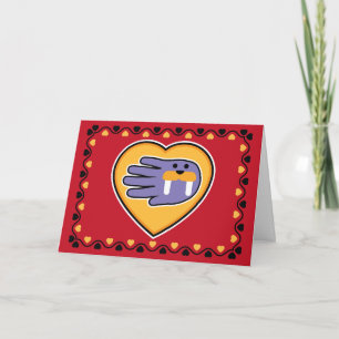 Valentine's Walrus card
