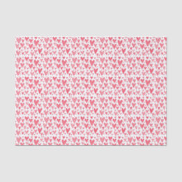Valentine's Watercolor Hearts Tissue Paper