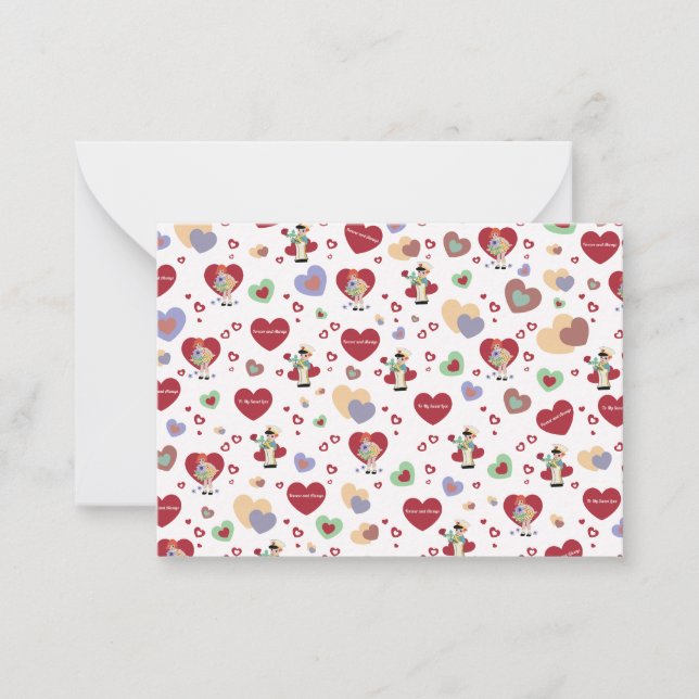 Valentines Wrapping Paper Card (Front)