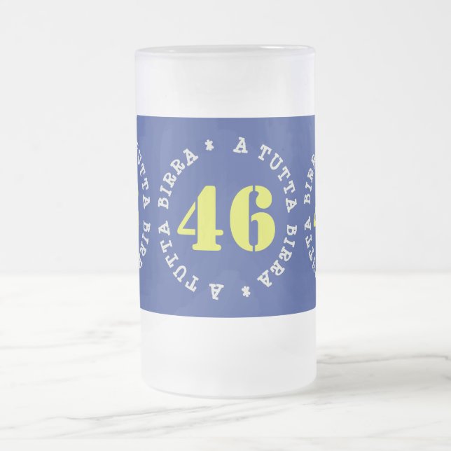 VALENTINO A TUTTA BIRRA - CARAFFA - FROSTED GLASS BEER MUG (Center)