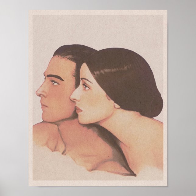 Valentino and Rambova: Lovers Art Print (1923) (Front)