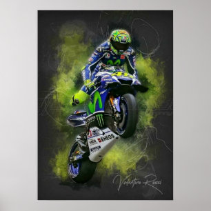 valentino rossi, moto gp legend,    the doctor 46, poster