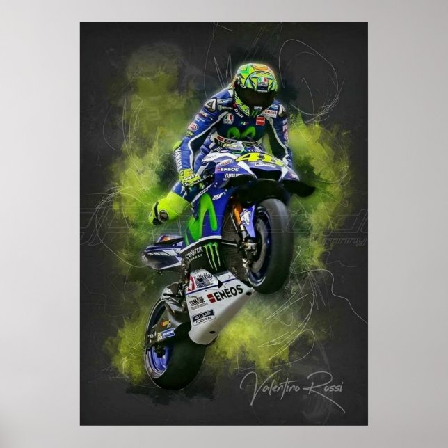 valentino rossi, moto gp legend,    the doctor 46, poster (Front)