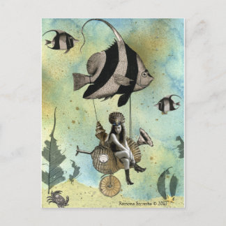 Valenzia & her Angelfish Racer Postcard
