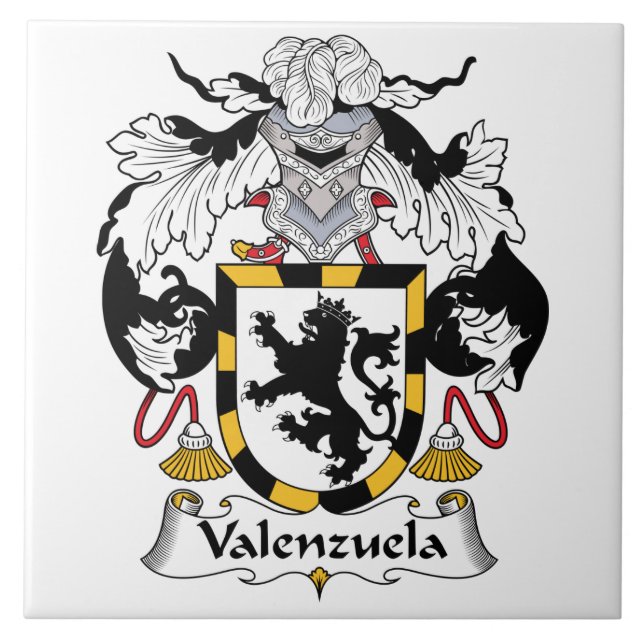 Valenzuela Family Crest Tile (Front)