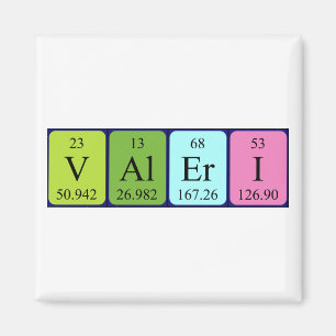 Valeri periodic table name magnet