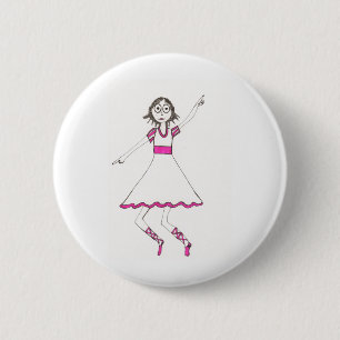 Valerie the Dancer 6 Cm Round Badge