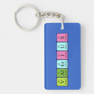 Valerius periodic table name keyring