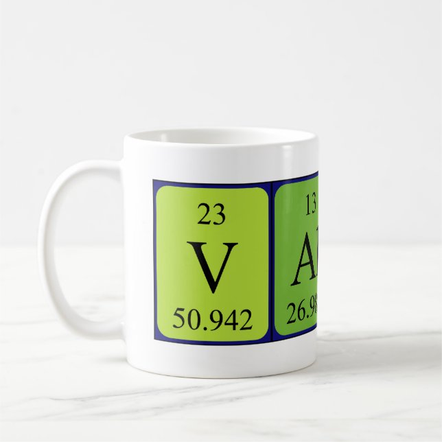 Valery periodic table name mug (Left)