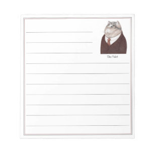 VALET CAT 5.5x6 Notepad + Lines