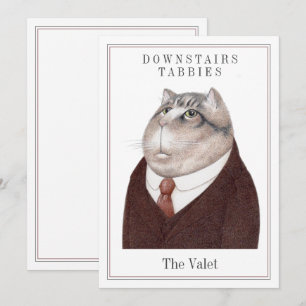 VALET CAT 5x7 Flat Card + Text