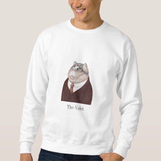 VALET CAT Men's Basic Sweatshirt  (Front)