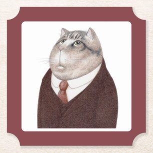 VALET CAT Ticket Paper Coasters 