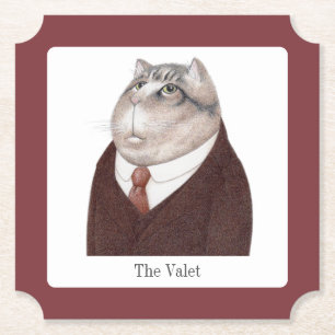 VALET CAT Ticket Paper Coasters + Text
