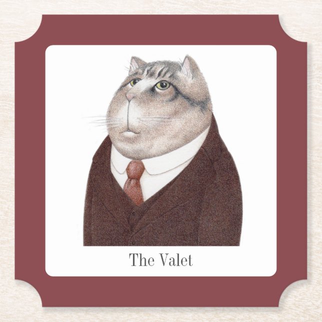 VALET CAT Ticket Paper Coasters + Text (Front)