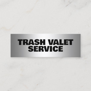 Valet Trash Mini Business Card