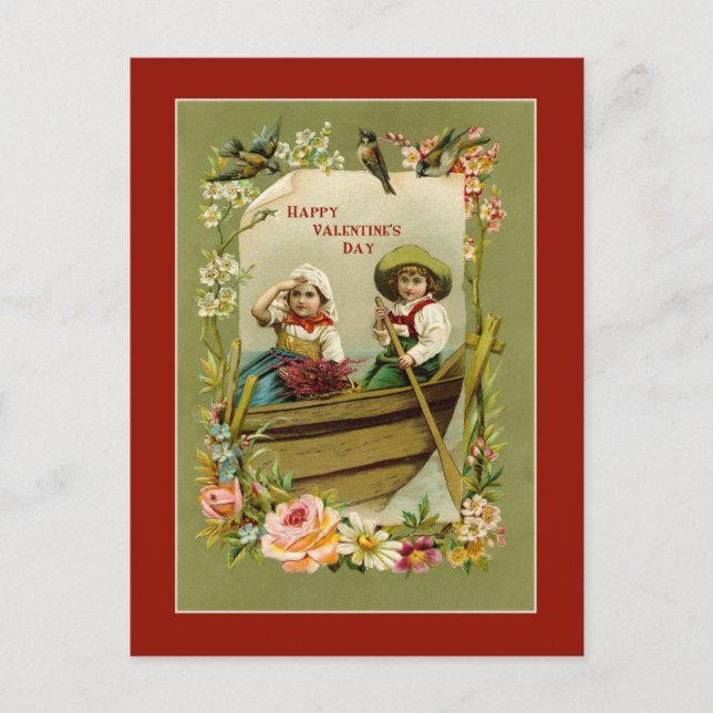 Valetine Boat Ride Postcard (Front)