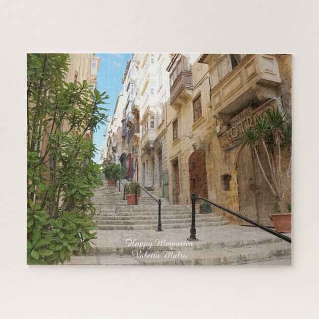Valetta Streetscape Malta. Jigsaw Puzzle (Horizontal)
