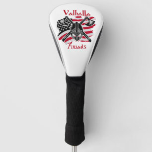 Valhalla Awaits - American Flag Golf Head Cover