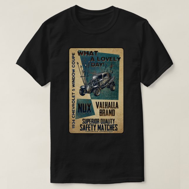 Valhalla Brand Matches T-Shirt (Design Front)