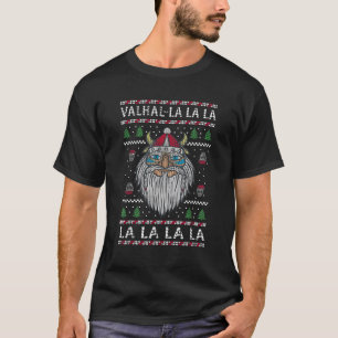 Valhalla Fa La 8 Funny Viking Christmas Sweater T