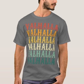 Valhalla in colour retro T-Shirt