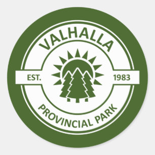 Valhalla Provincial Park Classic Round Sticker