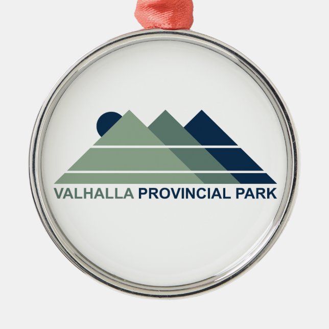 Valhalla Provincial Park Mountain Sun Metal Tree Decoration (Front)