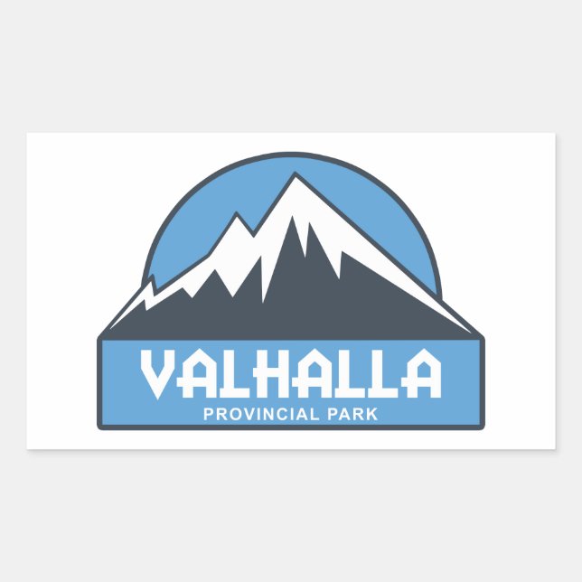 Valhalla Provincial Park Rectangular Sticker (Front)