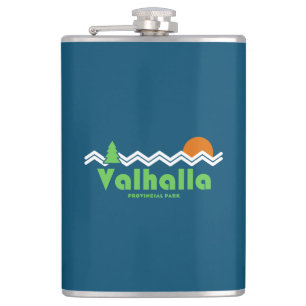 Valhalla Provincial Park Retro Hip Flask