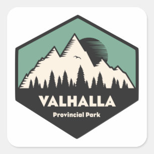 Valhalla Provincial Park Square Sticker